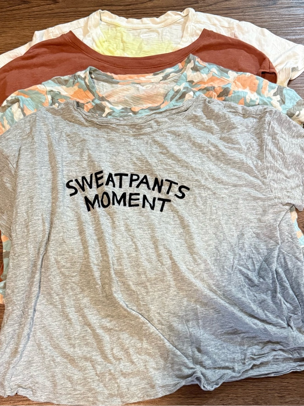 Bundle of four Old Navy Gray Graphic Tee